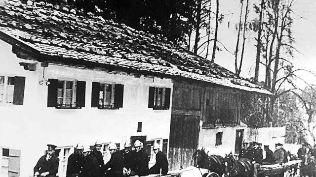 Villa Ludwig als Bauernhof in der Vergangenheit