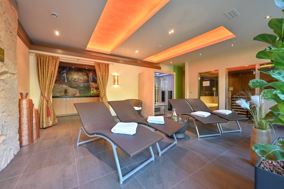 Wellnessliegen im SPA Bereich des Hotel Villa Ludwig
