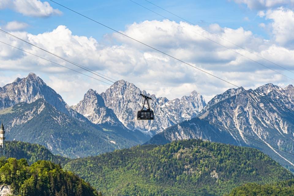 A royal landscape: Tegelberg cable car - Villa Ludwig Suite Hotel